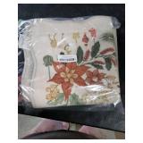 Lahome Floral Christmas Rug, 2x4 Washable Christmas Kitchen Rugs Indoor Ultra-Thin, Soft Christmas Rugs for Entryway Door Mat Holiday Rugs for Bathroom Bedroom, Beige/Multi