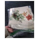 Lahome Floral Christmas Rug, 2x4 Washable Christmas Kitchen Rugs Indoor Ultra-Thin, Soft Christmas Rugs for Entryway Door Mat Holiday Rugs for Bathroom Bedroom, Beige/Multi