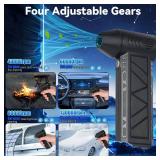 Snow Whiz Turbo Blower,2026 Upgrade Snow Blower,Snowwhiz Turbo Blower with Led,3 Gear Adjustable Super Power Turbo Breeze Electric Blow,Mini Turbos Snow Blower for Car for Car,Home,Keyboard,Computer