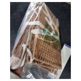 HBlife Large Baby Diaper Caddy Organizer, Paper Rope Storage Baskets Nursery Bin with Removable Divider, Portable Car Organizer for Diapers, Baby Shower Gifts, Newborn Essentials Must Haves