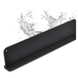 Silicone Sink Splash Guard, Sink Splash Guard with Suction Cup, Kitchen Sink Splash Guard that Can Be Placed Behind the Sink, Sink Splash Guard(17.3 x 4.1 Inch Black)