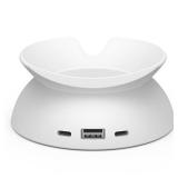 Made for Amazon Stand with USB-C and USB-A Charging Ports for Echo Spot (2024 Release)