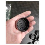 UtySty 9 Pack Spice Jars Cap Replacement 1-5/8 Inch Glass Spice Jars Shaker Lids Tops with Shaker and Pour Options for 4 oz Glass Jar with Spice Labels Round Square 4oz Empty Spice Containers