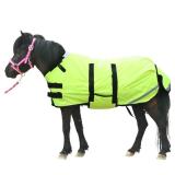 Gallopoff Foal/Mini Horse Size 30-48 Waterproof & Breathable 300 Denier Winter Turnout Blanket with 150g Polyfill Green Medium