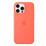 Apple iPhone 16 Pro Max Silicone Case with MagSafe and Camera Control: Lightweight Phone Case, Wireless Charging Compatible, Smooth Matte Finish; Tangerine