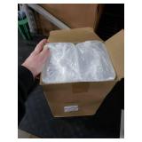 Ferrochef 100 Pack 25oz Meal Prep Containers Disposable with Lids 2 Compartment Food Containers Lidded Leak-proof Lunch Boxes Disposable Plastic Bento Box for Microwave Refrigerator Dishwasher Safe