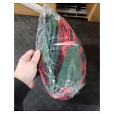 Christmas Tree Storage Bag 7.5Ft Tree Storage containers Bags 2 Piece Set with Small Storage Bag for Xmas Decorations (Red)