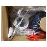 JUNNAI 24.5 Navy Blue Table Lamp Modern Bedside Ceramic Lamps for Living Room 3-Way Dimmable Entryway Nightstand Farmhouse Lamp for Home Office Bedroom, Bulb Included