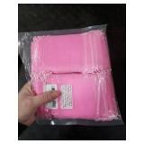 EdgeXcel 120pcs Pink Organza Bags for Small Gift 4x6 Inch - Premium Mesh Bag Drawstring for Wedding Party Favors, Jewelry, Candy, Business Packaging Supplies - Durable & Scent-Free