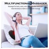 Papillon Back Massager with Heat,Shiatsu Neck Massager Pillow for Back,Neck,Shoulder,Foot & Lower Back Pain Relief,Electric Kneading Massager, Gifts for Women/Men/Dad/Mom/Fathers Day/Mothers Day
