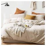 ETDIFFE Beige Comforter Set King Size, 3 Piece Soft Light Khaki Modern Bedding Set, Lightweight All Season Microfiber Down Alternative Bed Comforter with 2 Pillow Shams for Women Men