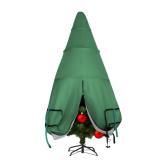 FAMIROSA Upright Christmas Tree Storage Bag 9ft, Pop up and Foldable Metal Structure Xmas Tree Bags for Storage Assembled Artificial Trees, Holiday Tree Cover with Quick Release Straps Buckle, Green