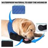 COODEO Dog Socks to Prevent Licking Paws, Healing Boots & Paw Protectors with Non-Slip Bottoms for Wound Protection, Waterproof Sleeve Shoes for Licking Blue L_Right