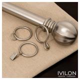 Ivilon Drapery Curtain Clip Rings - Clips Ring for Panels 1.7, Set of 14 Warm Gold