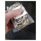 Ivilon Drapery Curtain Clip Rings - Clips Ring for Panels 1.7, Set of 14 Warm Gold