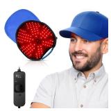 Red Light Hair Growth Cap, Red Light Therapy for Head, Red Infrared Light Therapy 660nm & 850nm & 940nm wavelength with Timer & Controller