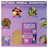 Plantar Fasciitis Relief, Natural Heel Discomfort Relief for Plantar Fasciitis, 12 Hour Maximum Strength Deep Hot, Soothing of Joint Soreness for Heel Discomfort 12 Patches