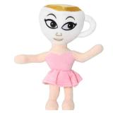 Italian Brainrot Plush,11 inch Ballerina Cappuccina Toy Gift,Cute Stuffed Figure Doll for Kids and Adults Inspired Plush Toy
