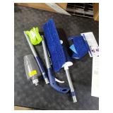 Microfiber Spray Mop for Floors Cleaning: Wet Dry Hardwood Floor Mops with 3 Washable Reusable Pads for Swiffer Powermop - Flat Mop with Sprayer for Tile Wood Laminate Vinyl Marble