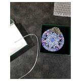 Stained Glass Snowflake Ornament, Snowflake Christmas Tree Ornaments Xmas Decorations, Holiday and Xmas Presents