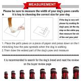 QUMY Dog Shoes for Large Dogs, Medium Dog Boots & Paw Protectors for Winter Snowy Day, Summer Hot Pavement, Water-Resistant in Rainy Weather, Outdoor Walking, Indoor Hardfloors Skid-Resistant Sole