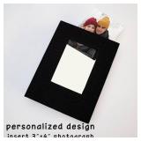 Small Photo Album 5x7 Linen Picture Book, Each Mini 26-Page Album Holds 52 Photos, Art Presentation Folder for Postcards & Picture Storage