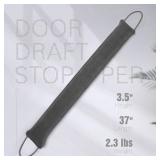 Tuffen Door Draft Stopper, 37 Inch Weighted Under Door Noise Cold Air Blocker, Heavy Duty Sound Proof Draft Guard Gap Snake for Bottom of Doors and Windows, 2.3lbs (Grey)