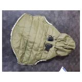 Vecomfy Fleece Lining Dog Hoodie with Harness Built in,Extra Warm Small Dog Jacket in Winter Puppy Coats with Drawstring Hooded,Green S