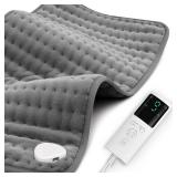 Stofiro Heating Pad for Back Pain Relief 17x33 Large, Moist Dry Heat Options, XL Electric Heating Pads, 9 Heat Settings, Machine Washable, Auto-Off, Gifts for Women, Mom, Men