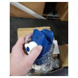 Ourokhome Rotary Cheese Grater Hand Crank, Kitchen Shredder Speed Mandolin Slicer Nut Grinder with Handle and Drum Blades for Cheese, Vegetable, Walnut, Chocolate, Potato, Carrot, 3 Blades, Dark Blue