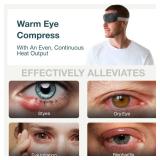 MyHalos Heated Eye Compress & Stye Eye Treatment for Dry Eyes - Washable Warm Stye Compress -Reversible Moist Heat Eye Mask for Blepharitis & MGD - Eye Stye Heat Compress - Stye Treatment Patc