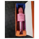 BONAOK Wireless Bluetooth Karaoke Microphone,3-in-1 Portable Handheld Karaoke Mic Speaker Machine Home Party Birthday for All Smartphones Q37 (P-Ink)