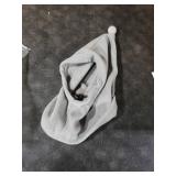 Pet Neck Warmer with Hat, Leopard Print, Adjustable Drawstring, Soft Polyester, for Dogs and Cats (Grey, Large)