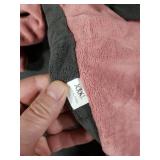 Pinellia Winter Coat, Warm Fleece Jacket, Windproof Dog Pullover Bodysuit, Fullbody Pajamas Onesie, Cold Weather Clothes for Medium Large Dog (3XL, Pink)