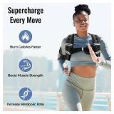 Zeerun Weighted Vest for Women & Men with Reflective Stripe and Adjustable Buckle, Comfortable & Durable Rucking Vest for Walking, Running & Strength Training, 10LBS-Black