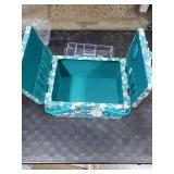 Hobby Gift Large Twin Lid Sewing Box Craft Storage Box with Handle Internal Tray Pin Cushion and Pockets for Sewing Knitting and Hobby Supplies