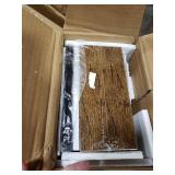 QEEIG Bathroom Shelves Over Toilet - Paper Storage Wall Mounted Farmhouse Decor Decorations Aesthetic Decor Sign Small Floating Wall Shelf 2+1 Set 16 inch Farmhouse, Rustic Brown (020BN-FH)