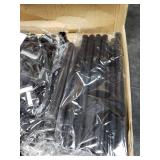 UDEAR 5-Tier Coat and Shoe Rack, Entryway Coat Rack with 8 Hooks, Double Row Shoes Organizer for Living Room, Bedroom, Office, Black