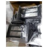 Motion Sensor Outdoor Wall Lights 2 Packs- Updated Dusk to Dawn Outdoor Lighting, Exterior Light Fixtures with E26 Sockets & Tempered Glass, Wall Mounted Black Waterproof Outdoor Lights for House