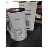 2 Pack Air Purifiers for Home Bedroom H13 True HEPA Air Filter Cleaner, Odor Eliminator, Remove Smoke Dust Pollen Pet Dander, Night Light For Home Living Room Dorm, Quiet 24dB Filtration System