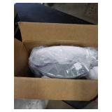 Wddbb Baby Bath seat for Babies 6 Months & up, 360Â° Stable Toddler Bath Chair with one-Touch Button, Back Hollow Design, Water Temperature Card & 4 Suction Cups for Safety (Gray)