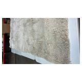 Cream Shag Area Rug. 6