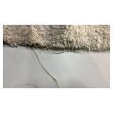 Cream Shag Area Rug. 6
