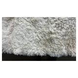 Cream Shag Area Rug. 6