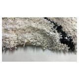 Black/White Shag Area Rug. 7