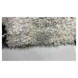 Black/White Shag Area Rug. 7