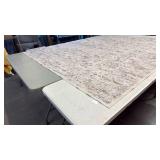 Abstract Pattern Area Rug - 8x10 Gray and Beige