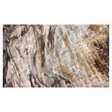 Modern Abstract Area Rug - Brown and Gray Marble Pattern