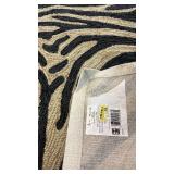 Liora Manne Ravella Zebra Print Area Rug 42x66 inches