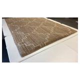 Threshold Jute Area Rug with Geometric Pattern